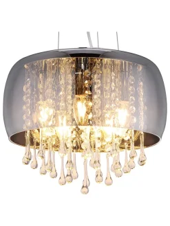 Hängeleuchte in Grau - (H)120 x Ø 35 cm