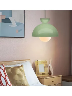 Hängeleuchte in Grün - (H)15 x Ø 25 cm