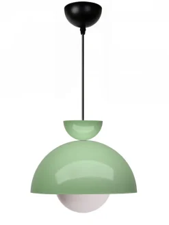 Hängeleuchte in Grün - (H)15 x Ø 25 cm