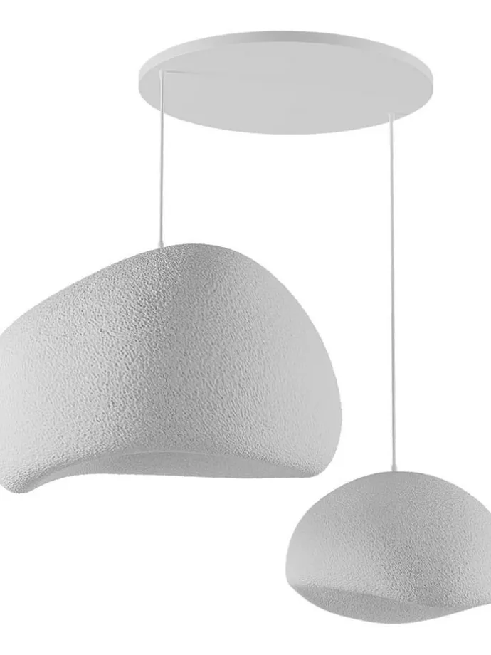 Hängeleuchte in Weiß - (B)75 x (H)120 cm