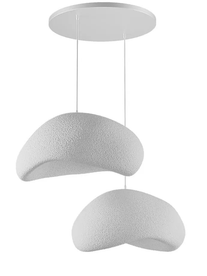 Hängeleuchte in Weiß - (B)60 x (H)120 cm