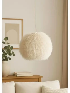 Hängeleuchte in Weiß - (H)75 x Ø 35 cm