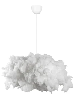 Hängeleuchte in Weiß - (H)80 x Ø 60 cm