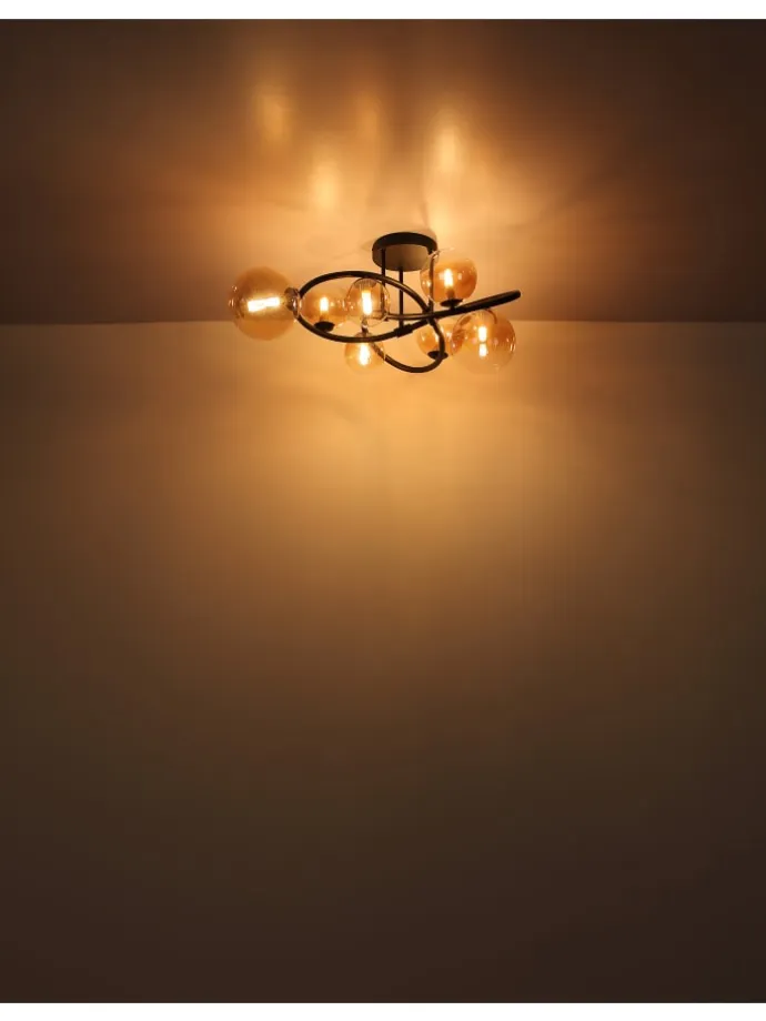 Hängeleuchte "TUBERIUS" in black