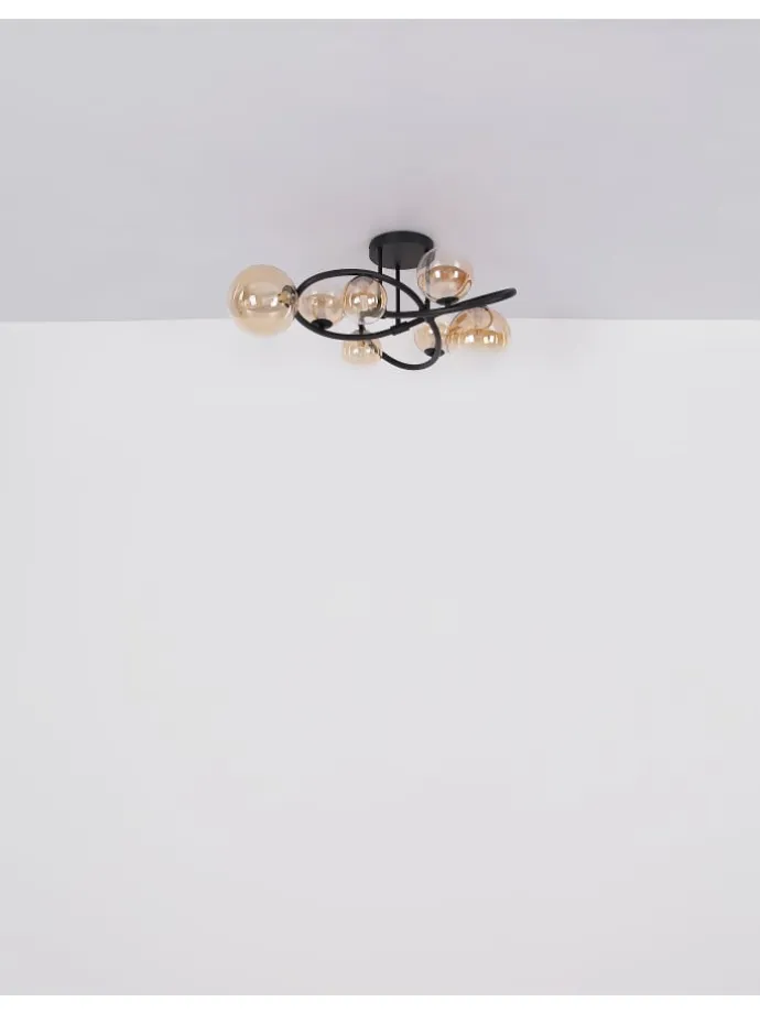 Hängeleuchte "TUBERIUS" in black