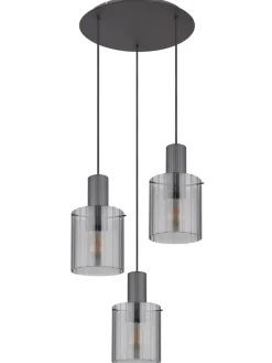 Hängeleuchte "TULIVAR" in gray