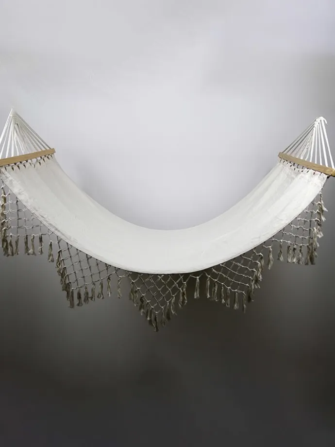 Hängematte in Creme - (B)140 x (H)190 x (T)30 cm