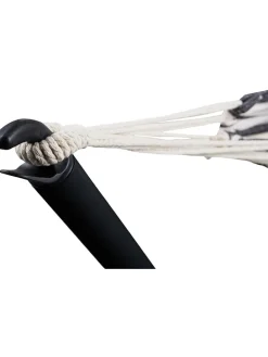 Hängematte in Schwarz/ Weiß - (B)290 x (H)100 x (T)100 cm