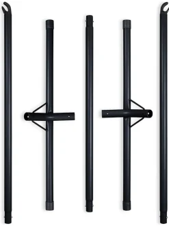 Hängematte in Schwarz/ Weiß - (B)290 x (H)100 x (T)100 cm