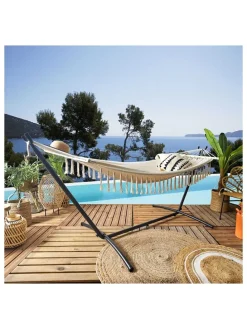 Hängematte in Weiß - (L)285 x (B)90 cm