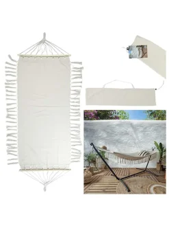 Hängematte in Weiß - (L)285 x (B)90 cm