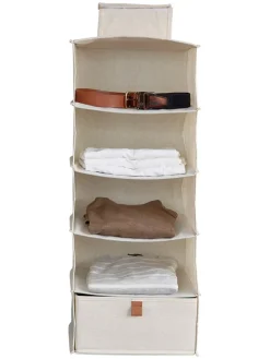 Hängeorganizer in Beige - (B)30 x (H)75 x (T)30 cm