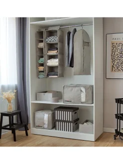 Hängeregal in Beige - (B)30 x (H)94 x (T)30 cm