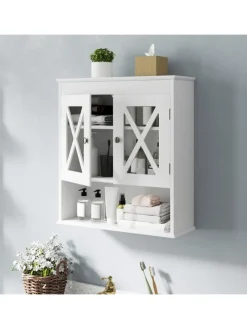 Hängeschrank Badezimmer in Weiß