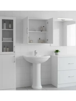 Hängeschrank in Weiß - (B)60 x (H)60 x (T)30 cm