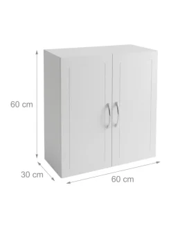 Hängeschrank in Weiß - (B)60 x (H)60 x (T)30 cm