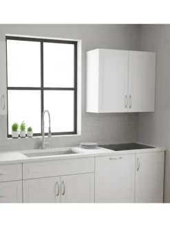 Hängeschrank in Weiß - (B)60 x (H)60 x (T)30 cm