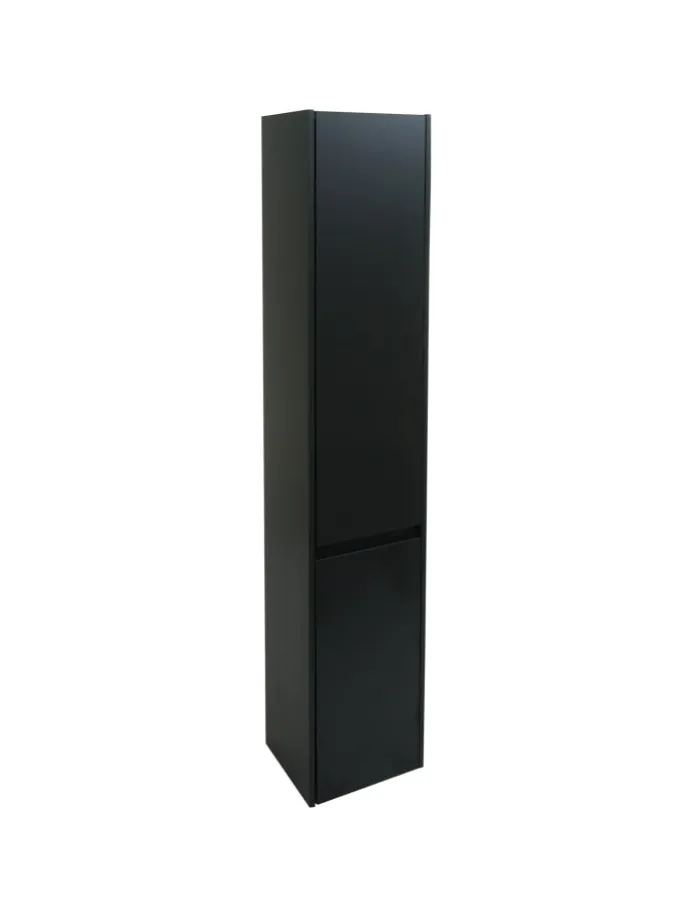 Hängeschrank L86 2 Türen 3 Fächer, Schwarz