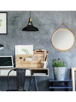 Hängespiegel in Natur - Ø 45 cm