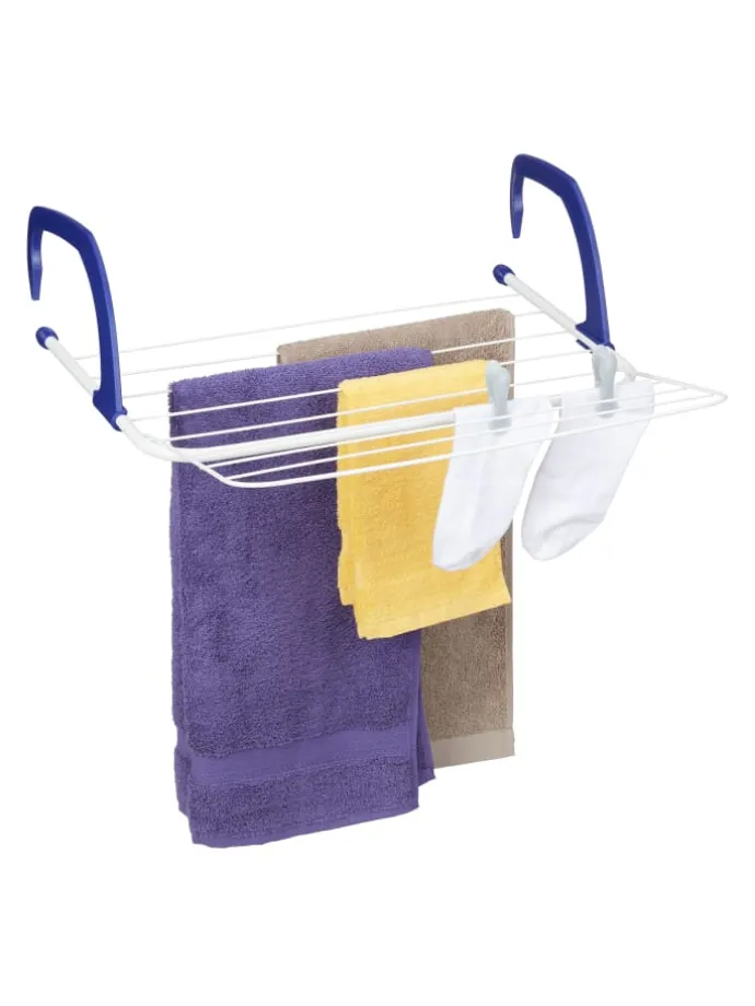 Hängetrockner in Weiß/ Blau - (B)51 x (H)15,5 x (T)73 cm