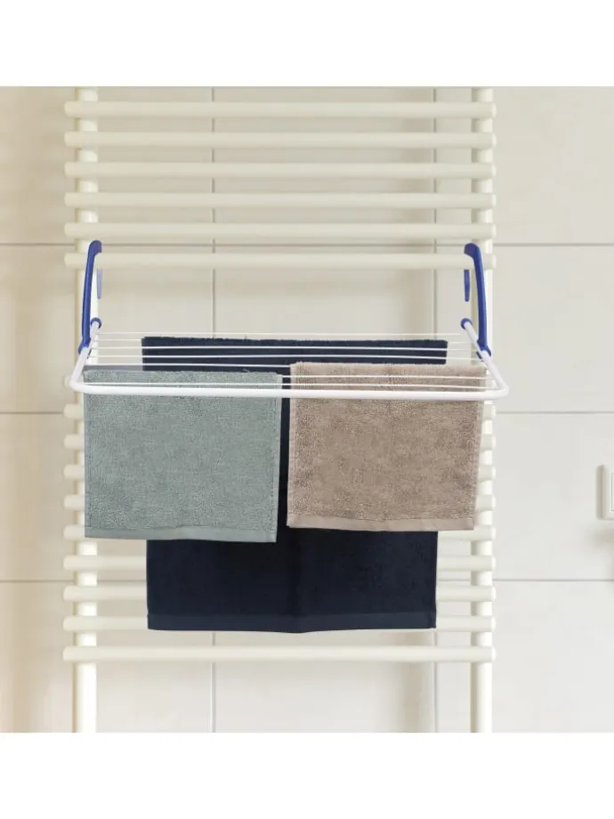 Hängetrockner in Weiß/ Blau - (B)51 x (H)15,5 x (T)73 cm