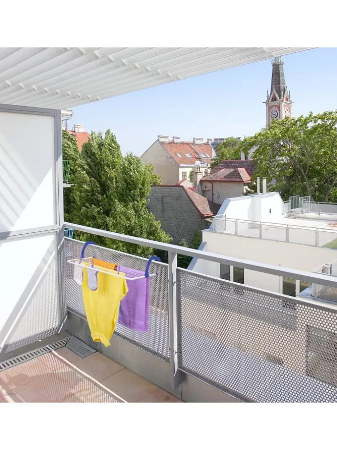 Hängetrockner in Weiß/ Blau - (B)51 x (H)15,5 x (T)73 cm