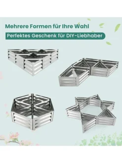 Hochbeet 6 tlg. Set in Silber