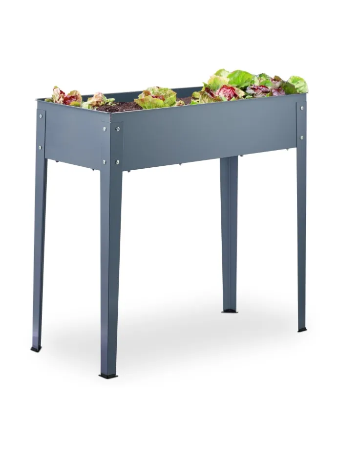 Hochbeet in Grau - (B)86 x (H)80 x (T)40,5 cm