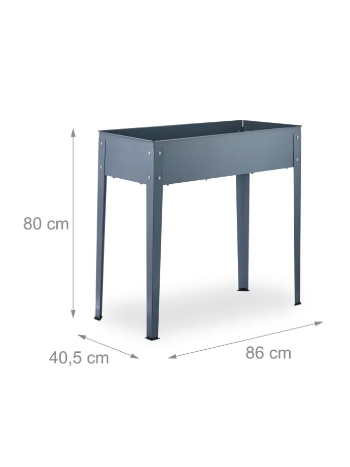 Hochbeet in Grau - (B)86 x (H)80 x (T)40,5 cm