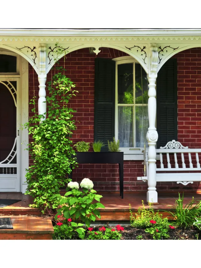 Hochbeet in Schwarz - (B)99 x (H)83 x (T)26 cm