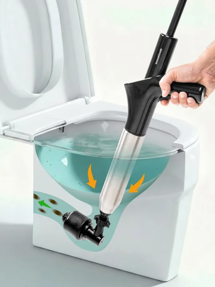 Hochdruck-Druckluftpömpel in Schwarz