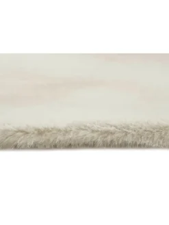 Hochflorteppich Alice in creme beige