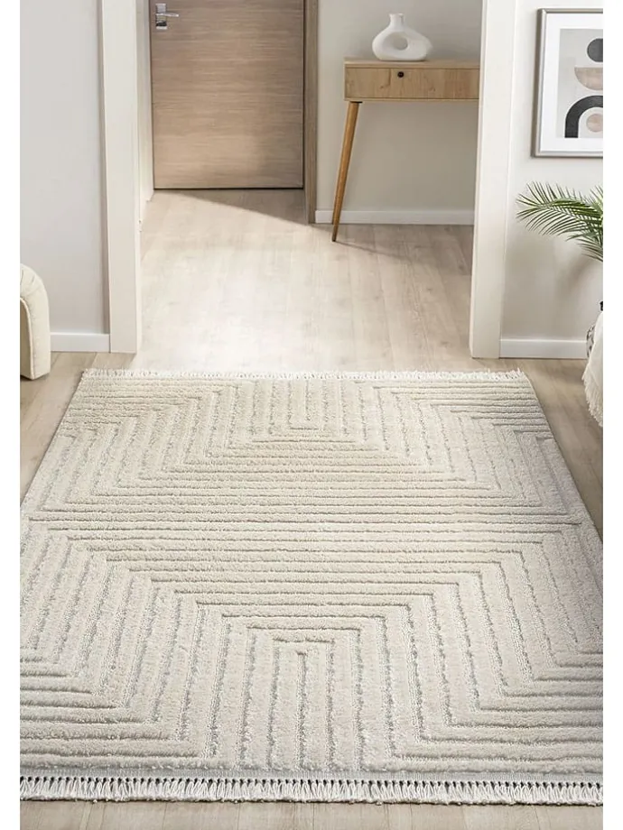 Hochflor-Teppich "Faselis" in Creme