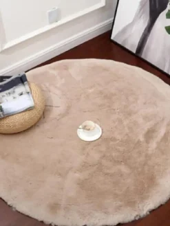 Hochflor-Teppich in Hellbraun