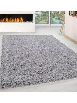 Hochflor-Teppich "Life" in Grau