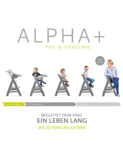 Hochstuhl Alpha Plus - White in weiss