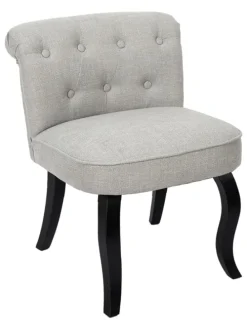 Hocker "Eleonor" in Grau - (B)60 x (H)68 x (T)54 cm