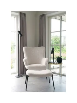 Hocker Glasgow Weiß 61 x 41 cm