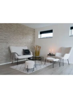 Hocker Glasgow Weiß 61 x 41 cm