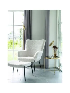 Hocker Glasgow Weiß 61 x 41 cm