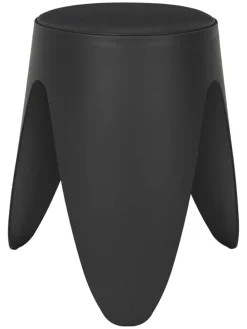 Hocker in Schwarz - (B)30 x (H)46 x (T)30 cm