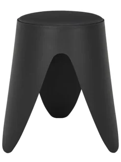 Hocker in Schwarz - (B)30 x (H)46 x (T)30 cm