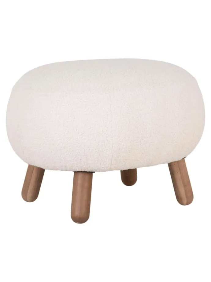 Hocker Savona Weiß 60 x 50 cm