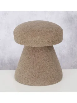 Hocker "Tolin" in Hellbraun - (H)44 x Ø 38 cm