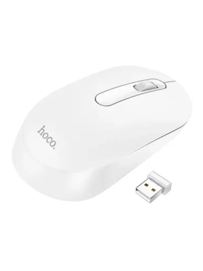 HOCO Funkmaus / Computermaus Platinium 2.4G GM14 weiß in Weiß