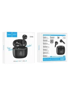 HOCO TWS EW36 Zarte kabellose / Bluetooth-Stereokopfhörer schwarz in Schwarz