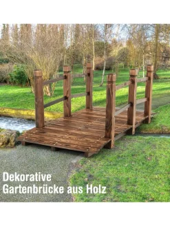 Holzbrücke 150x67x55 cm in Braun