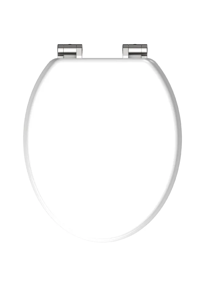 Holzkern WC-Sitz WHITE, mit Absenkautomatik