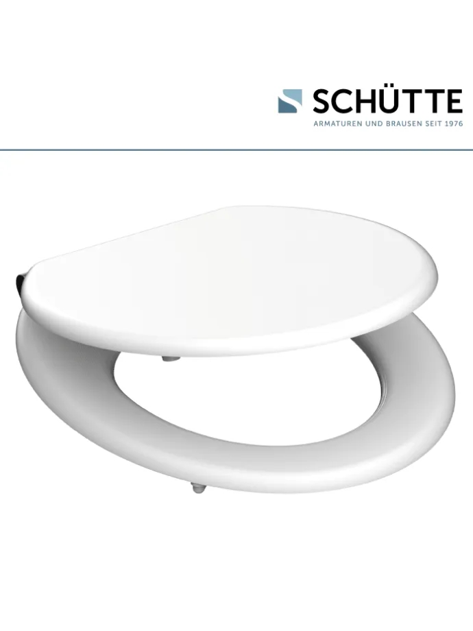 Holzkern WC-Sitz WHITE, mit Absenkautomatik