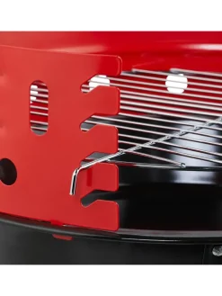Holzkohlegrill in Schwarz/ Rot - Ø 37 cm